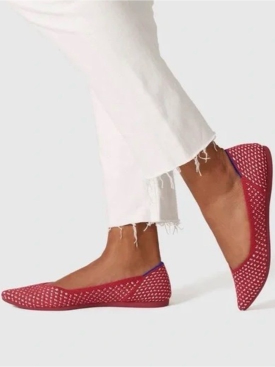 Rothy's Shoes - Rothy's The Point ballet flats  Red Apple Honeycomb